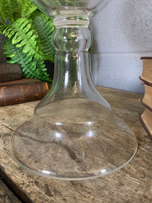 A large glass apothecary jar or carboy - 61cm