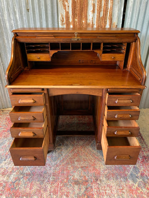 A Harris Lebus rolltop desk