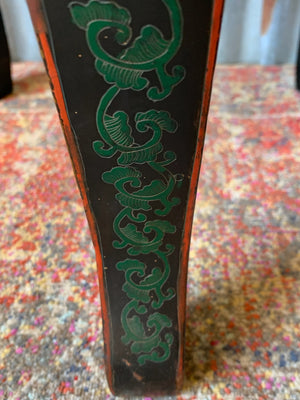 An ebonised and decorated Chinese table by Jinlong