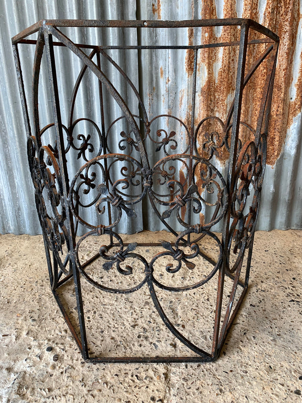 A black wrought iron tree guard - Belle and Beast Emporium