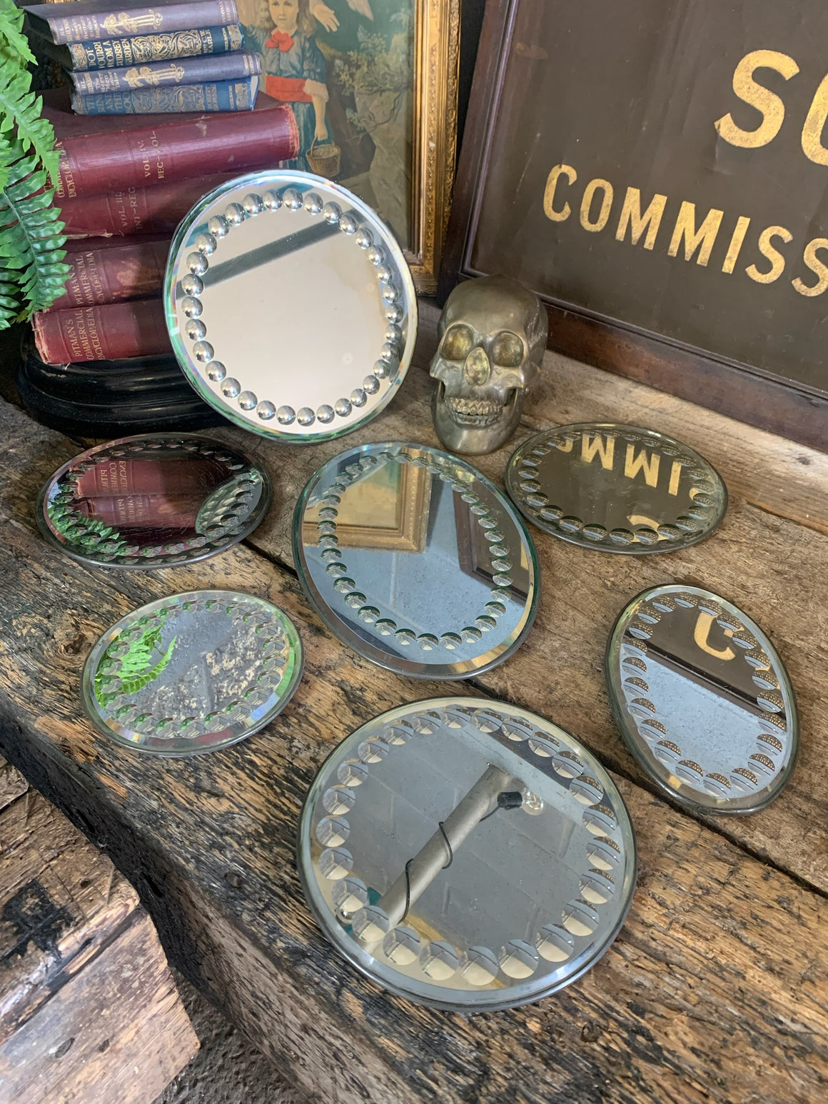 A collection of seven sorcerer's mirrors