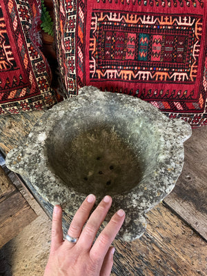 A very large marble mortar