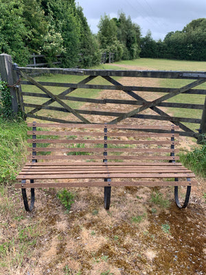 A 19th Century garden bench