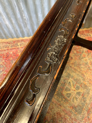 A very large Japanese Zataku rosewood low table