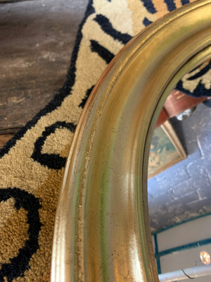 A large gold convex mirror ~ 57cm