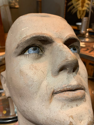 A hand-painted Sperling mannequin head form