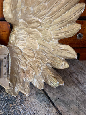 A pair of papier-mâché wings