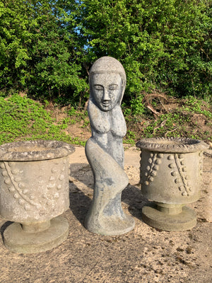 A modernist nude garden sculpture