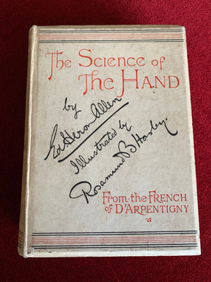 Antiquarian book ‘The Science of The Hand’ by D'Arpentigny 1895- Palmistry interest