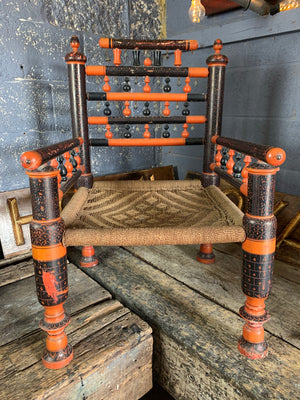 A Punjabi low marriage or ceremonial chair