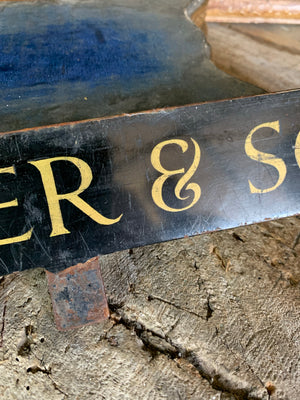 An undertaker's sign : R Clower and Sons of Nottingham