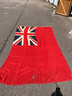 A large old Union Jack ensign flag- 315cm x 183cm