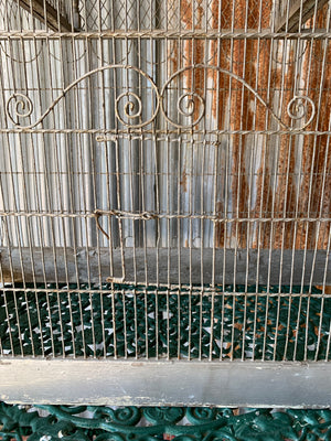 A large Regency wirework bird cage