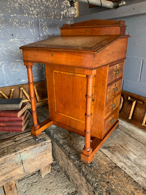 A Regency style faux bamboo Davenport