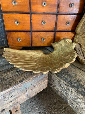 A pair of papier-mâché wings