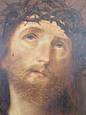 An ‘Ecce Homo’ portrait painting of Christ
