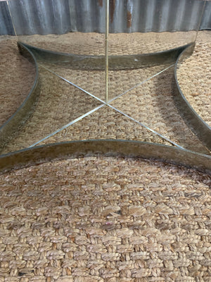 A rare Alessandro Albrizzi lucite, chrome and glass coffee table