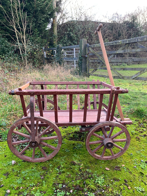 An original wooden dog cart - Belle and Beast Emporium