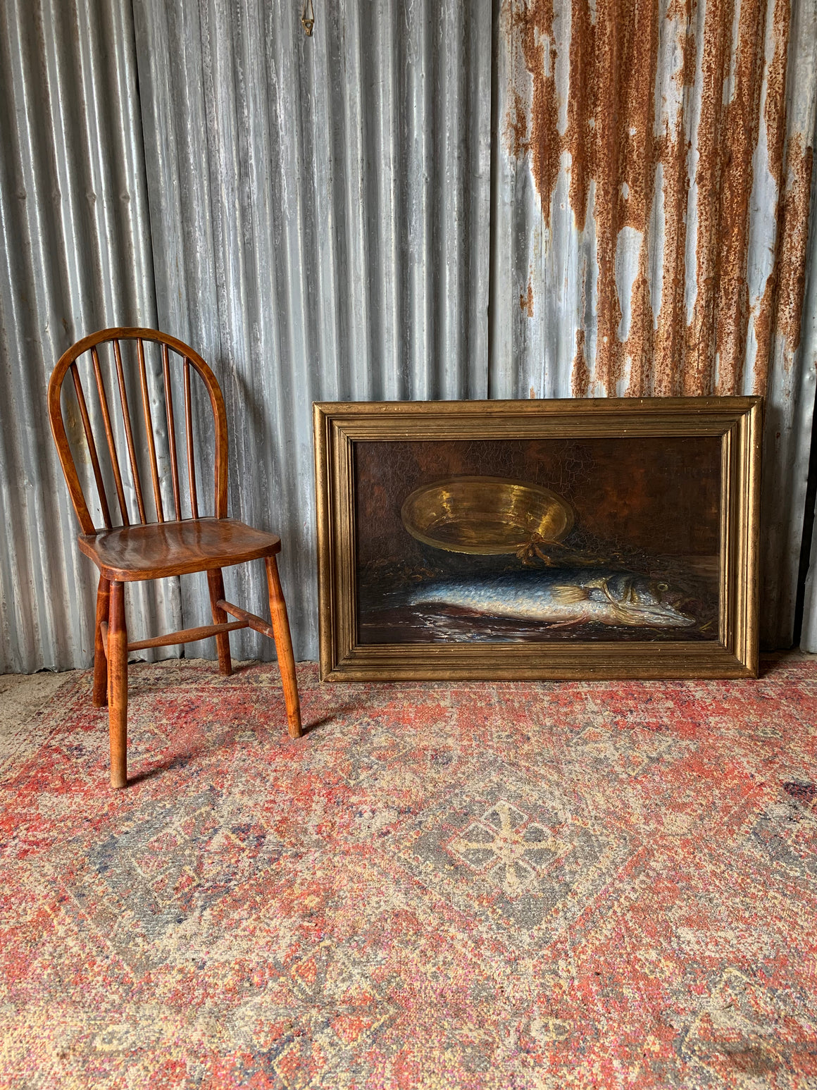 An large early 20th Century still life oil painting