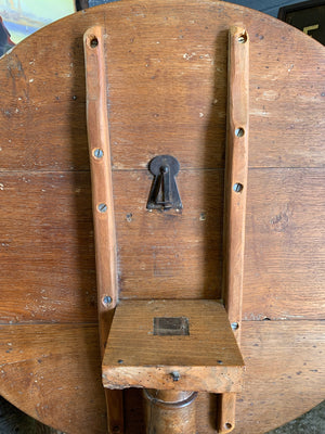 A Georgian oak tilt top table