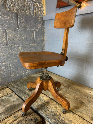 A banker's desk chair by the Sikes Company, USA