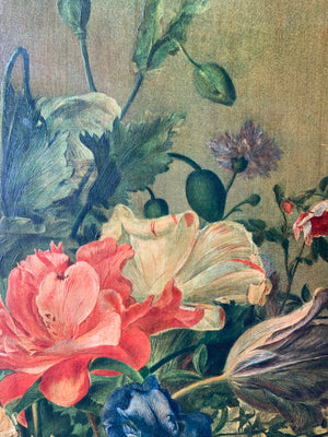A large Fiehl Reproductions copy of Anton Weiss’ Flowerpiece