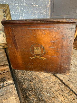 A bank of wooden ‘Lion and Wreath Trademark’ haberdashery draws