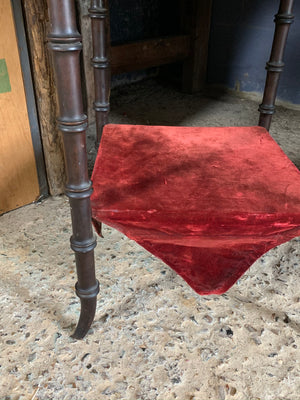 A Victorian seance table with sorcerer's mirror top