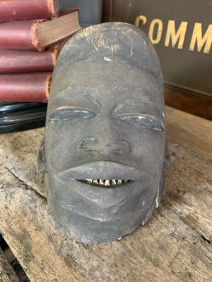 A wooden Makonde helmet mask ~A