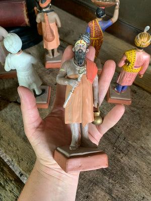 A set of Krishnanagar clay figures