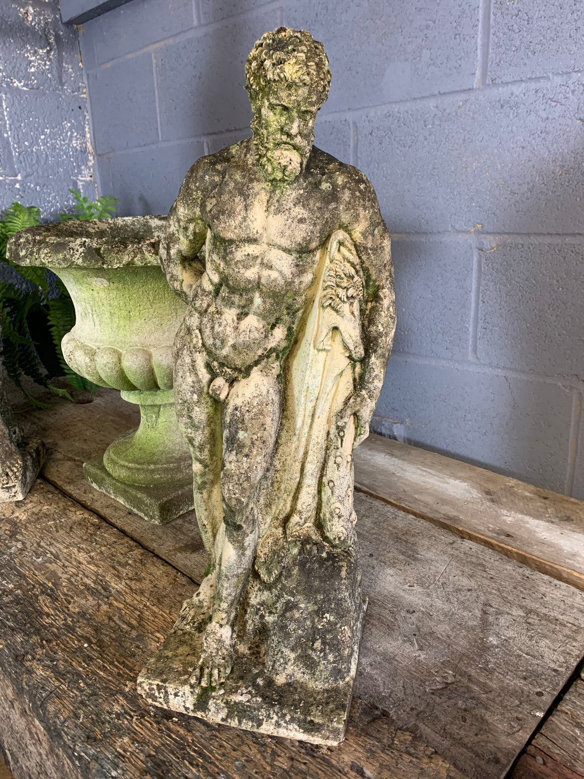 A weathered garden statue of Hercules - No. 2