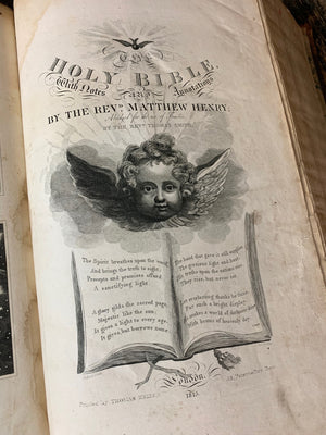 A very large early 19th Century illustrated bible