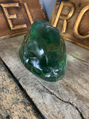 A very large piece of sculptural slag glass