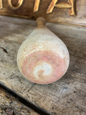 A very large ceramic mortar with matching pestle