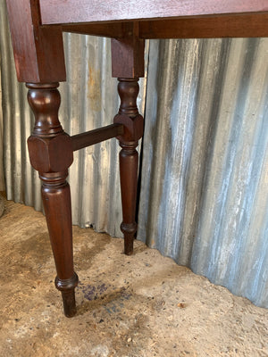 A tall slim Country House mahogany console table
