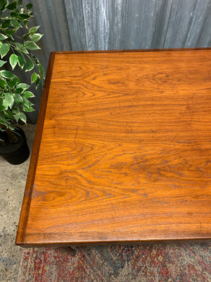 A large teak table