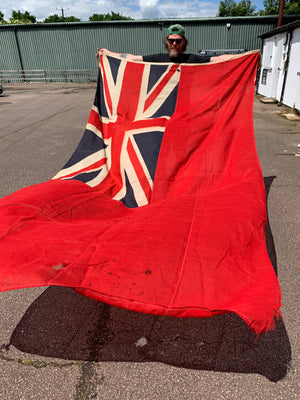 A large old Union Jack ensign flag- 315cm x 183cm