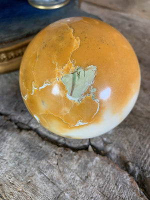 A set of four Grand Tour marble spheres