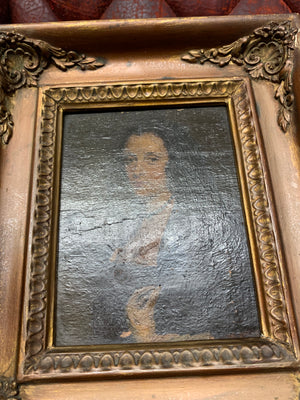 A 19th Century original portrait of a veiled lady