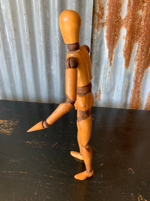 A very large wooden artist's lay figure 40cm/16"