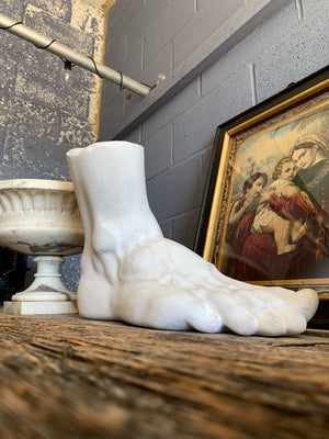 An anatomical Grand Tour plaster foot