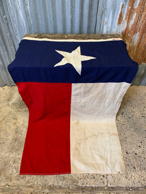 A Texas state flag with Defiance/Annin maker's mark