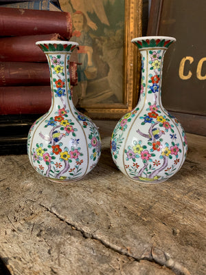 A pair of Japanese porcelain vases