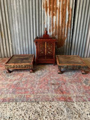 A pair of low bojat tables